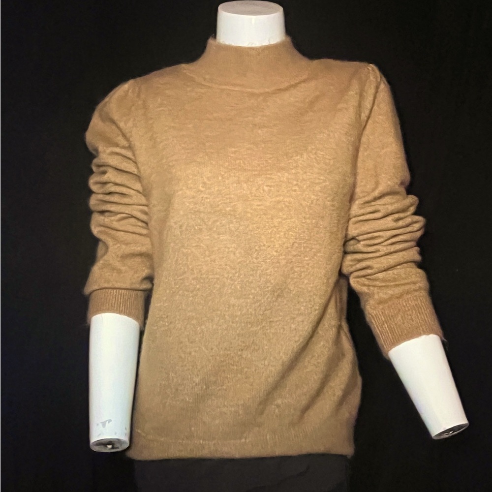 A Loves A Camel Color Mock Turtleneck Sweater, Si… - image 1